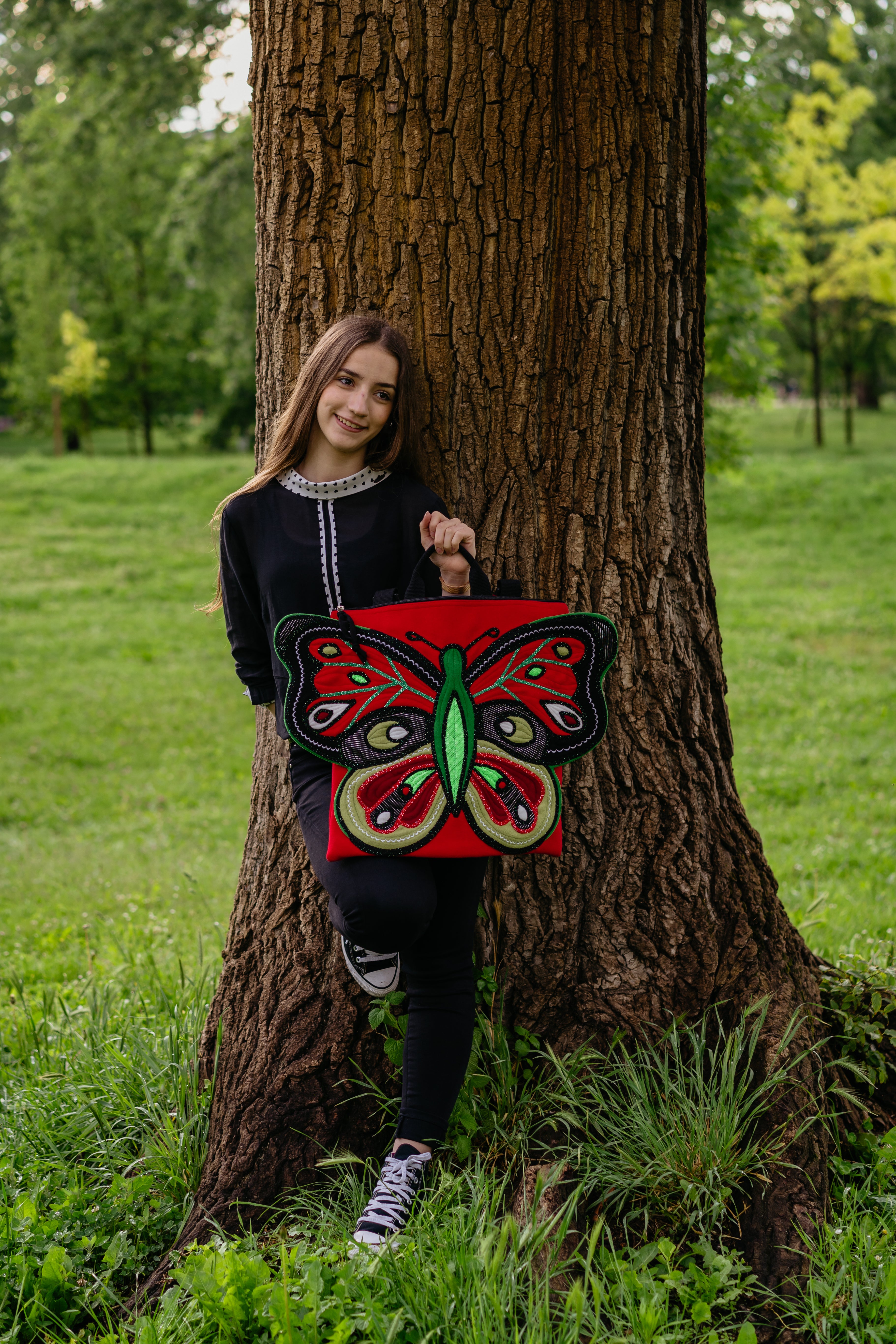 Zip Red Butterfly 3D