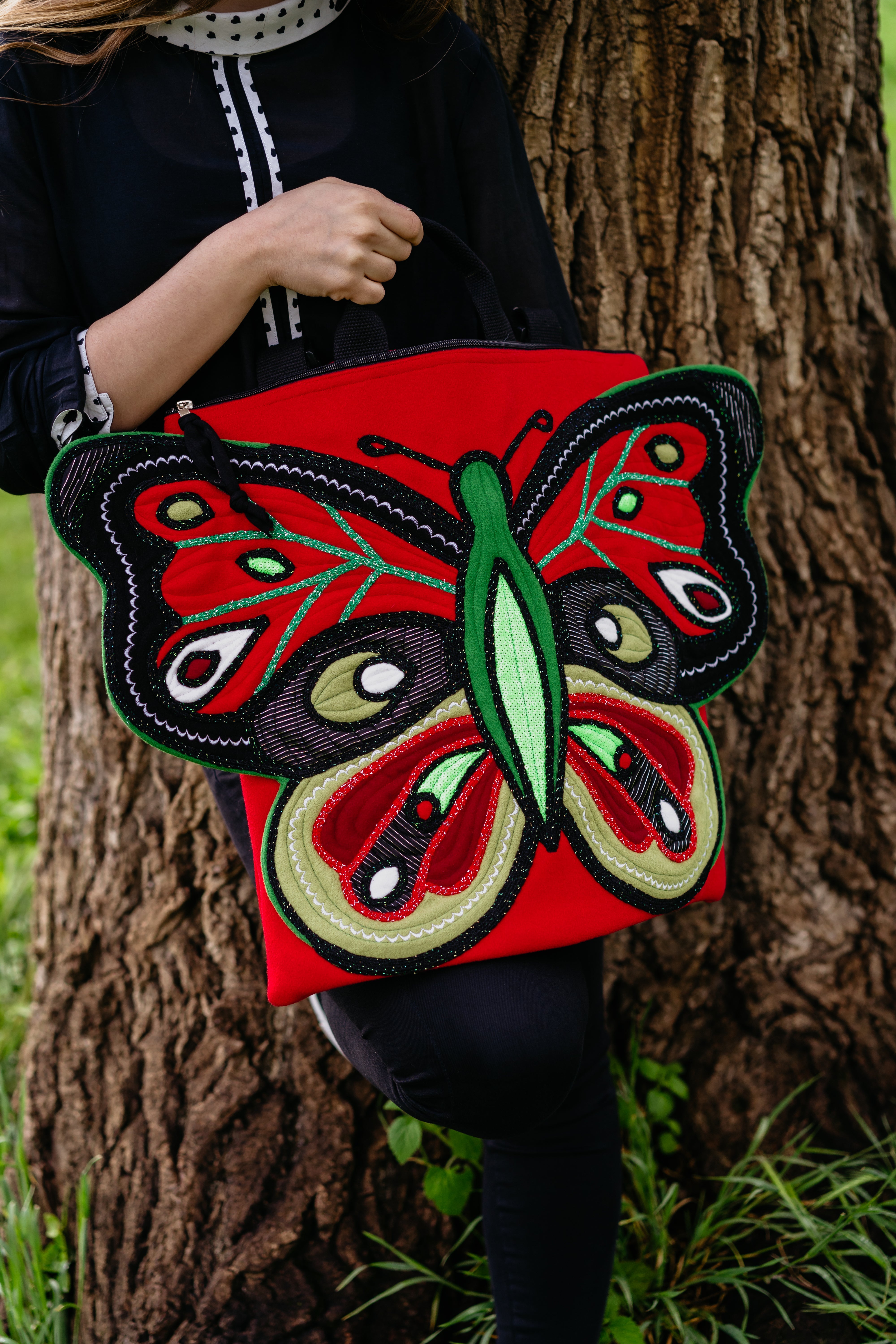 Zip Red Butterfly 3D