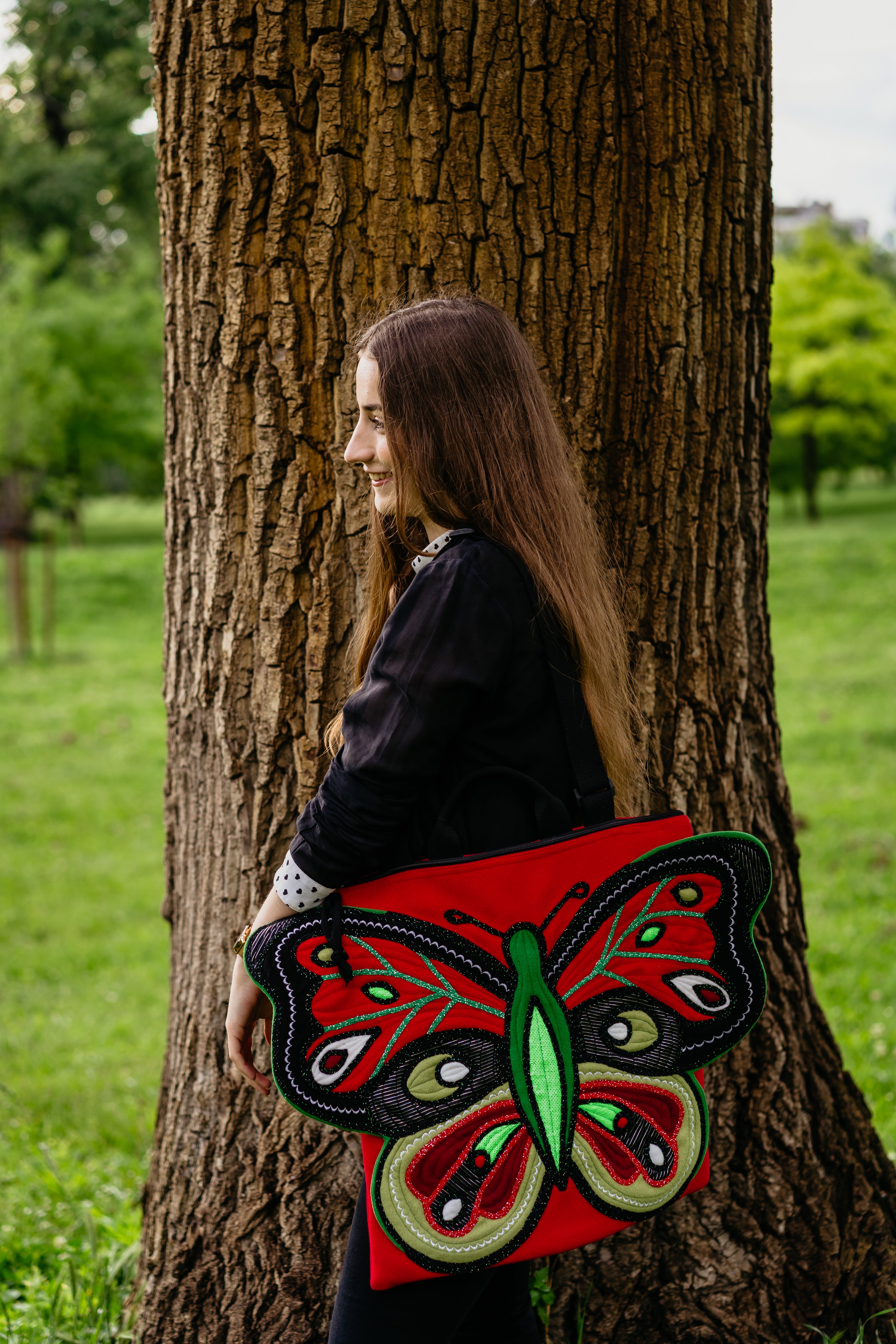 Zip Red Butterfly 3D