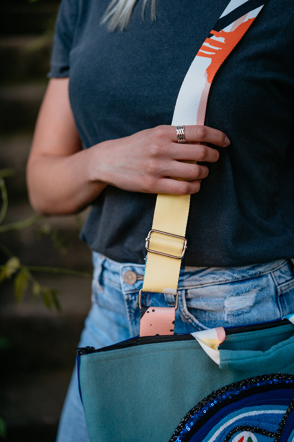 Peafowl Zip Handbag