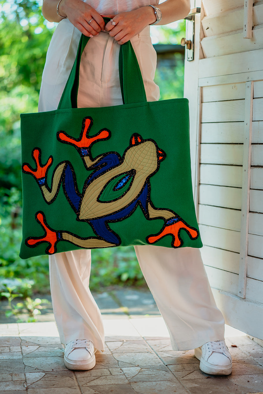 Green Frog Handbag