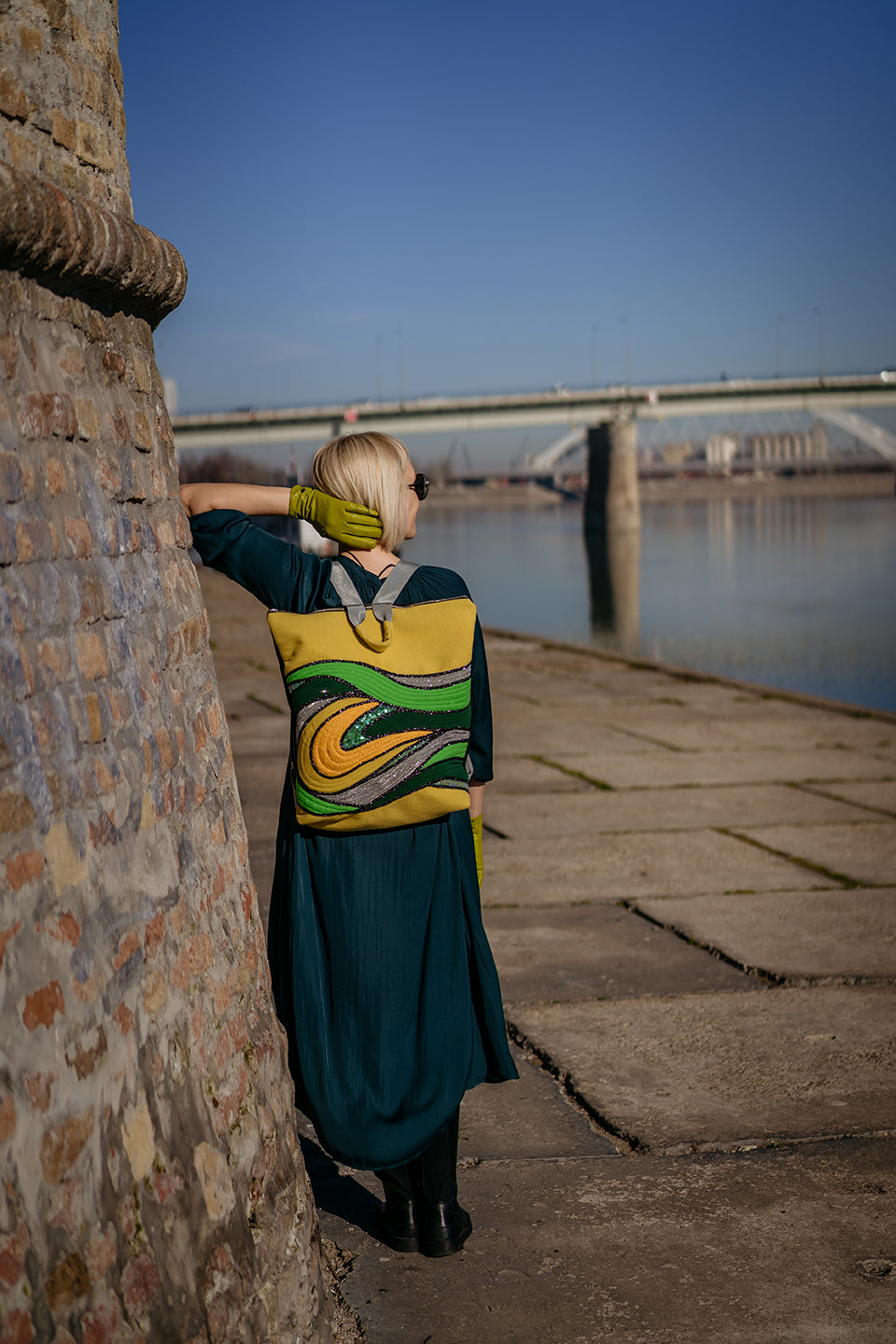 Yellow Waves Backpack