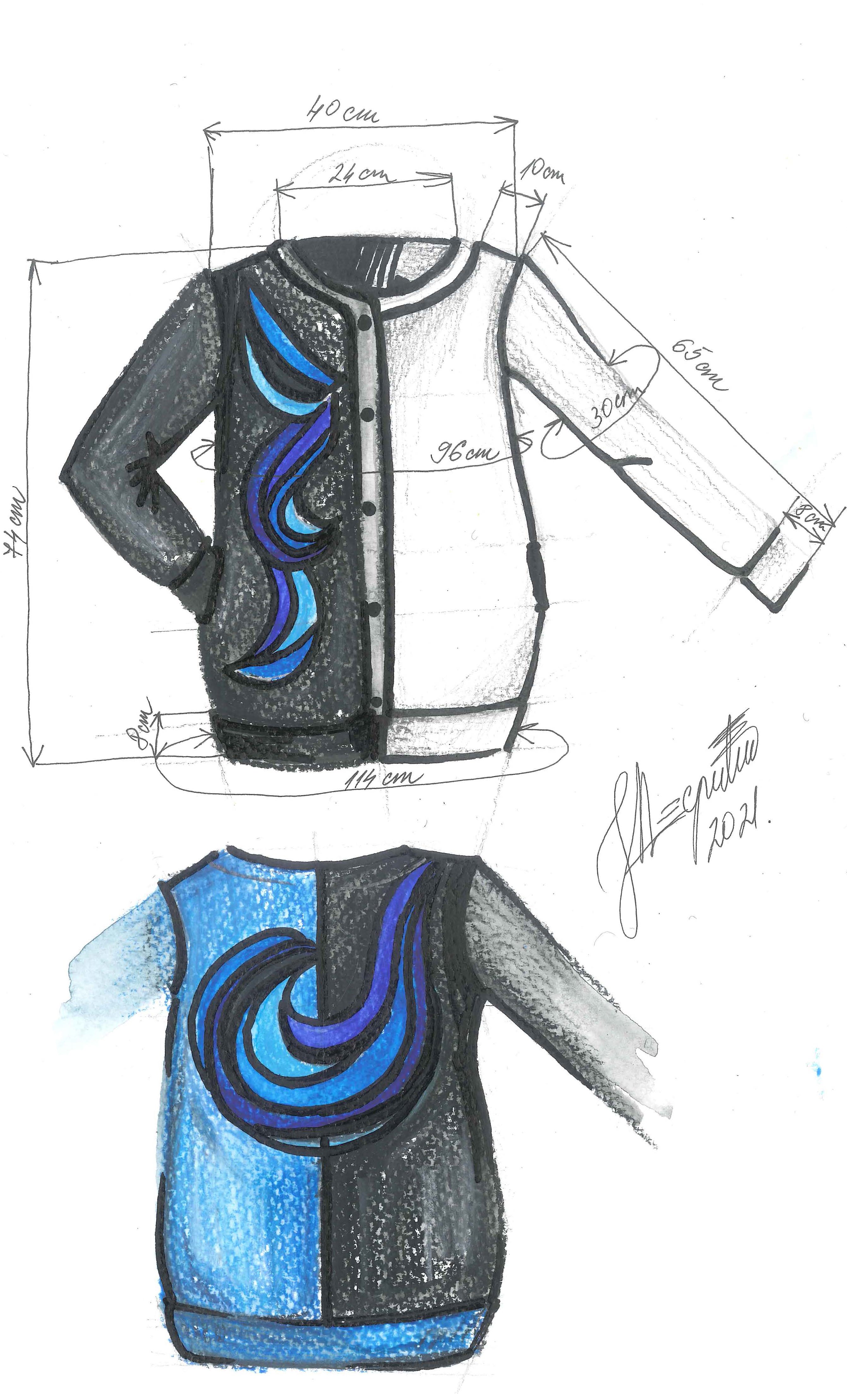 Blue Waves Jacket