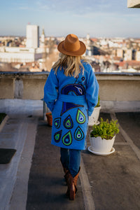 Blue Peacock Coat