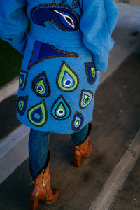 Blue Peacock Coat