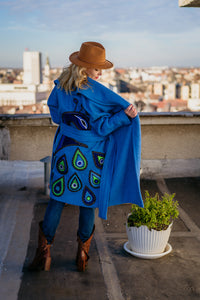 Blue Peacock Coat