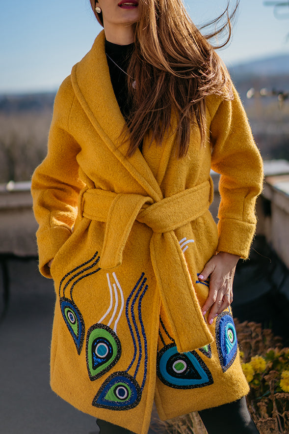 Yellow Peacock Coat